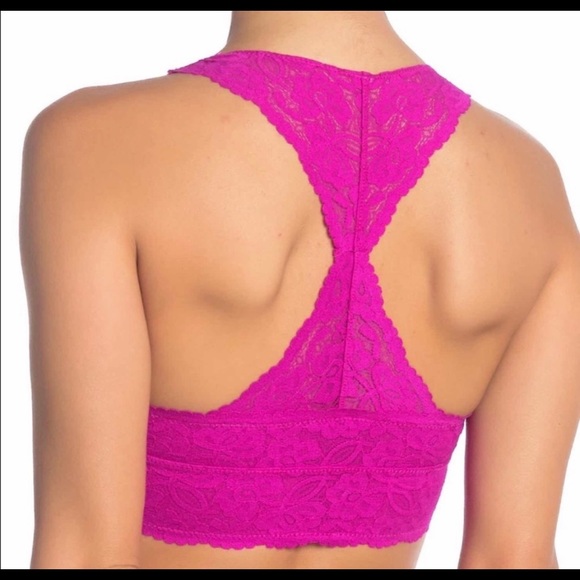 Free people lace bralette size med pink - Picture 2 of 2